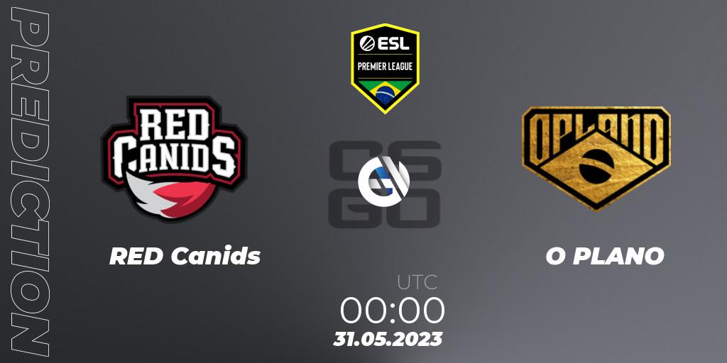 RED Canids vs O PLANO: Match Prediction. 31.05.23, CS2 (CS:GO), ESL Brasil Premier League Season 14