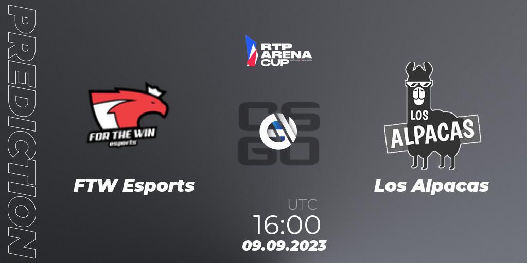 FTW Esports vs Los Alpacas: Match Prediction. 09.09.2023 at 18:00, Counter-Strike (CS2), RTP Arena Cup 2023