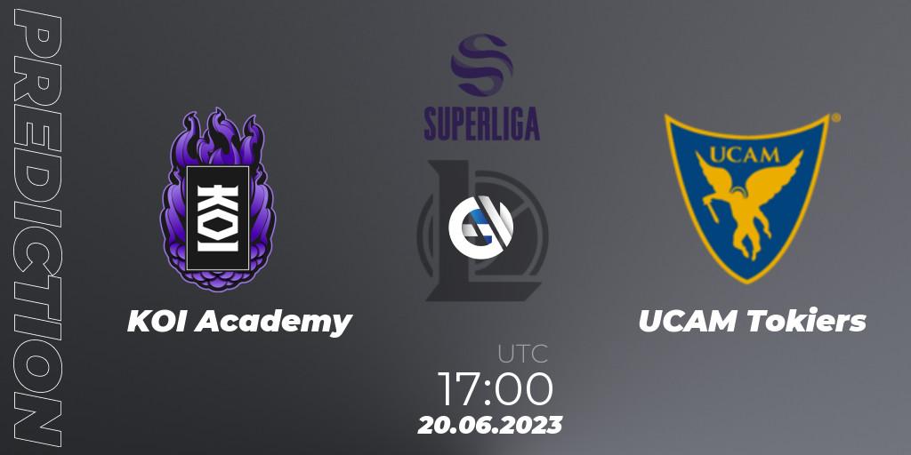 KOI Academy vs UCAM Esports Club: Match Prediction. 20.06.2023 at 18:00, LoL, Superliga Summer 2023 - Group Stage
