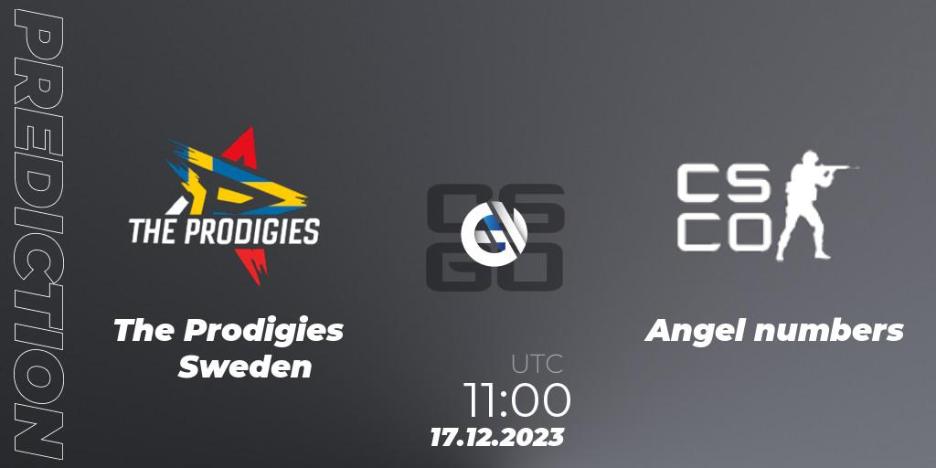 The Prodigies Sweden vs Angel numbers: Match Prediction. 17.12.2023 at 11:00, Counter-Strike (CS2), Esportal LuckyCasino Cup