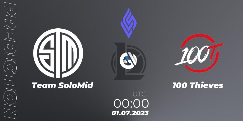 Team SoloMid vs 100 Thieves: Match Prediction. 01.07.23, LoL, LCS Summer 2023 - Group Stage