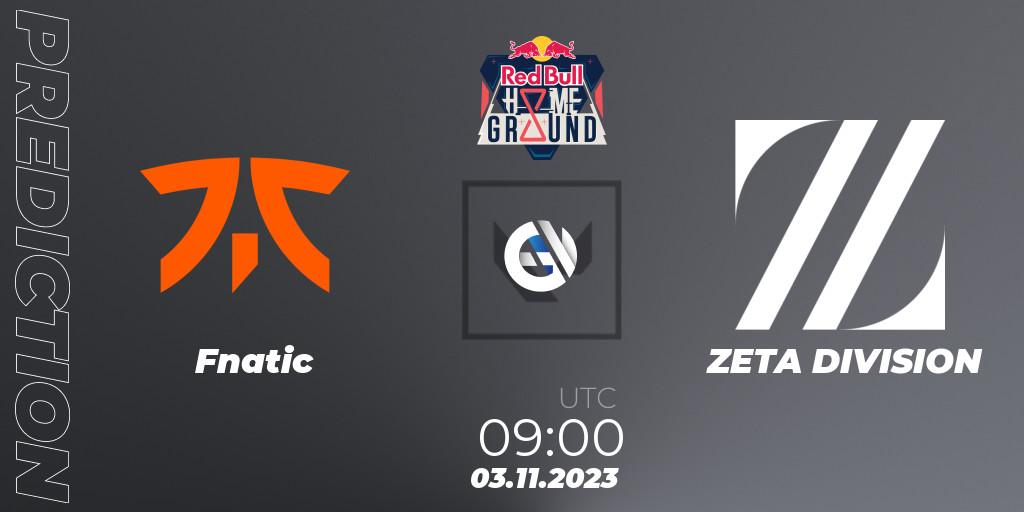 Fnatic vs ZETA DIVISION: Match Prediction. 03.11.23, VALORANT, Red Bull Home Ground #4 - Swiss Stage