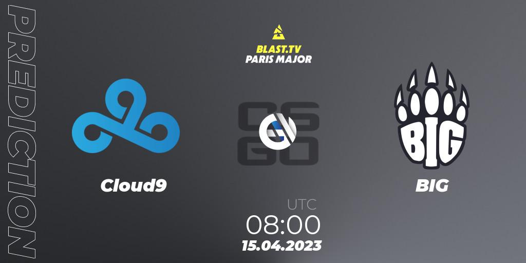 Cloud9 vs BIG: Match Prediction. 15.04.23, CS2 (CS:GO), BLAST.tv Paris Major 2023 Challengers Stage Europe Last Chance Qualifier