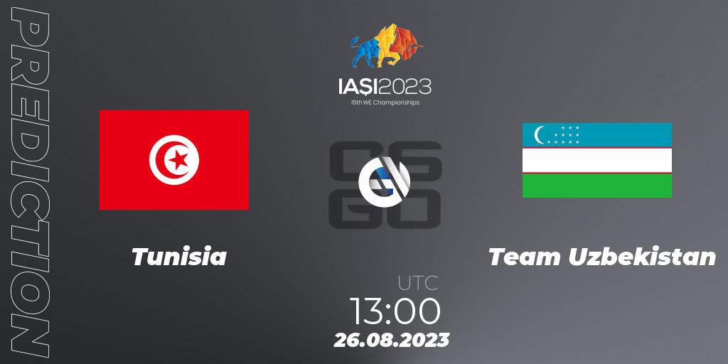 Tunisia vs Team Uzbekistan: Match Prediction. 26.08.23, CS2 (CS:GO), IESF World Esports Championship 2023