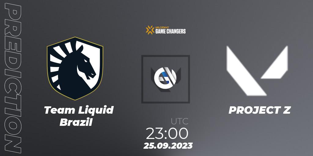 Team Liquid Brazil vs PROJECT Z: Match Prediction. 25.09.2023 at 23:00, VALORANT, VCT 2023: Game Changers Brazil Series 2