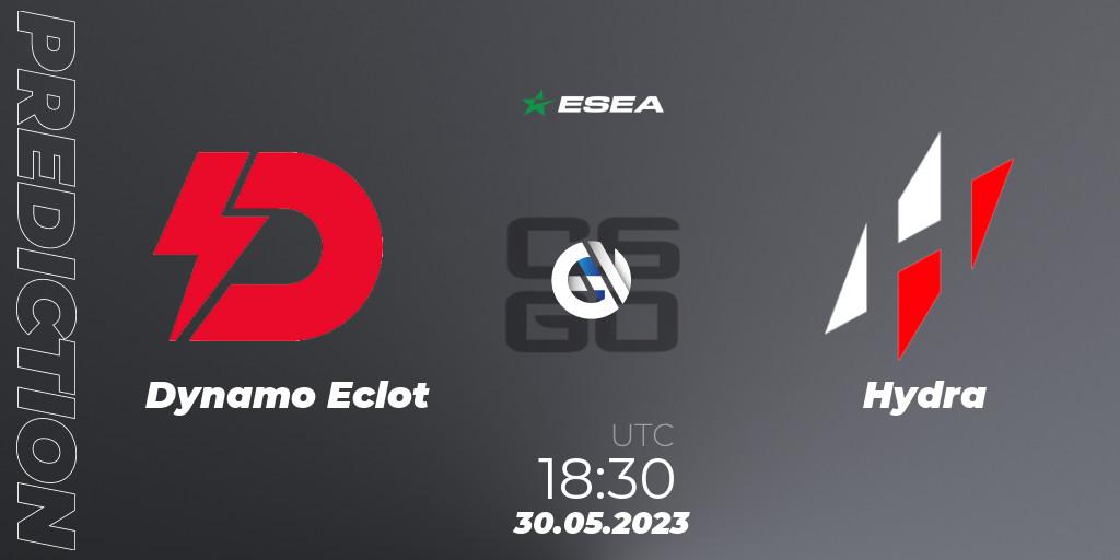 Dynamo Eclot vs Hydra: Match Prediction. 30.05.23, CS2 (CS:GO), ESEA Advanced Season 45 Europe