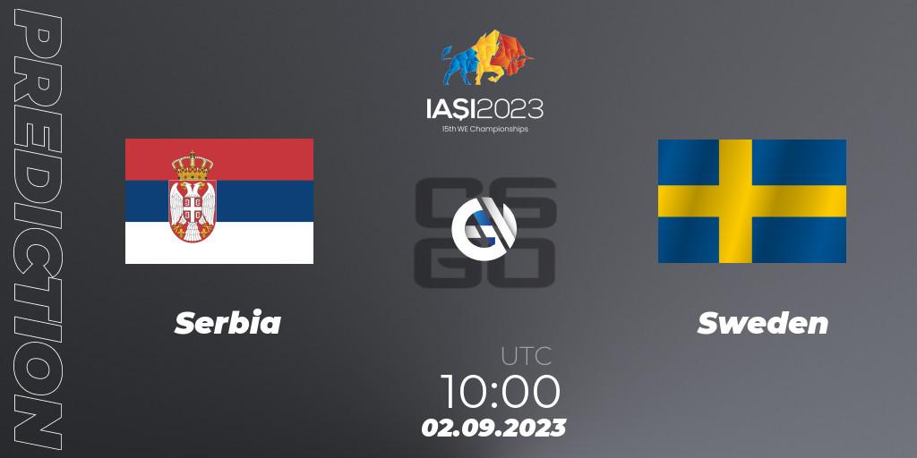 Serbia vs Sweden: Match Prediction. 02.09.23, CS2 (CS:GO), IESF World Esports Championship 2023