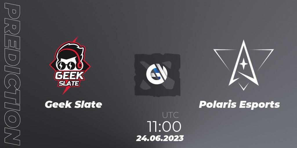 Geek Slate vs Polaris Esports: Match Prediction. 24.06.2023 at 11:05, Dota 2, 1XPLORE Asia #1