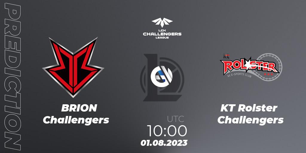 BRION Challengers vs KT Rolster Challengers: Match Prediction. 01.08.23, LoL, LCK Challengers League 2023 Summer - Group Stage