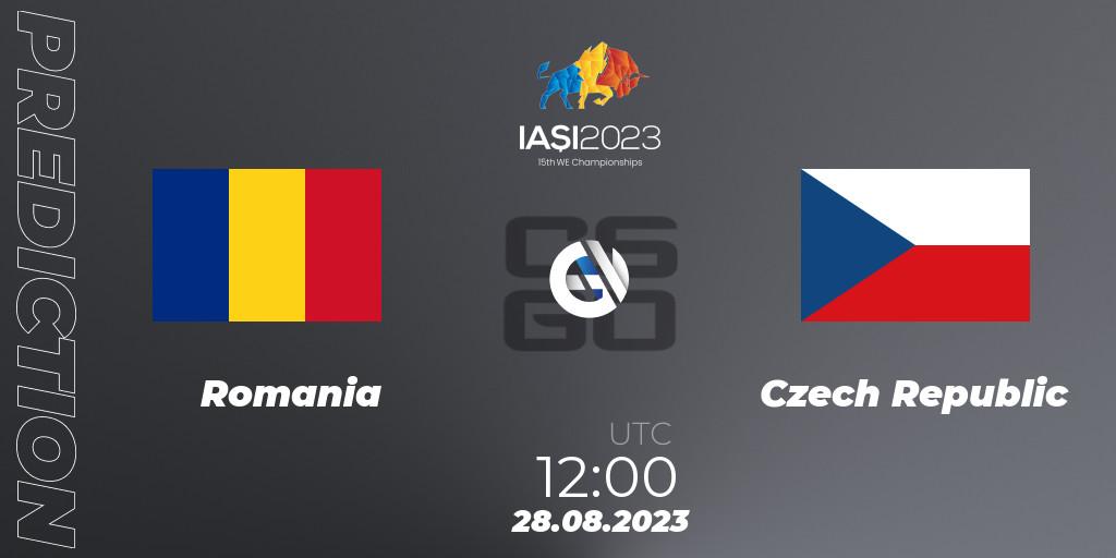 Romania vs Czech Republic: Match Prediction. 28.08.2023 at 13:40, Counter-Strike (CS2), IESF World Esports Championship 2023