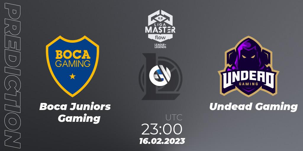 Boca Juniors Gaming vs Undead Gaming: Match Prediction. 16.02.2023 at 23:00, LoL, Liga Master Opening 2023 - Group Stage
