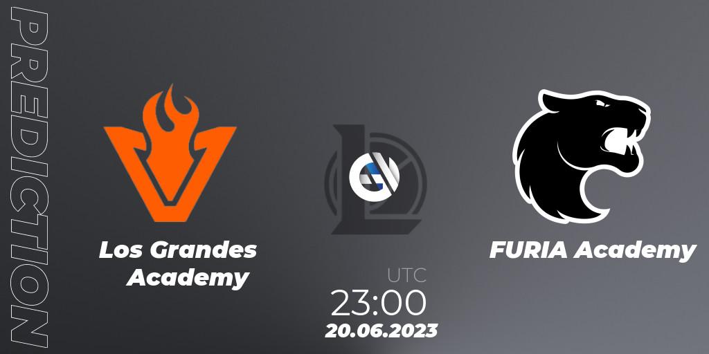 Los Grandes Academy vs FURIA Academy: Match Prediction. 20.06.2023 at 23:00, LoL, CBLOL Academy Split 2 2023 - Group Stage