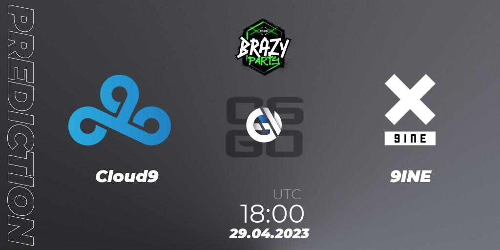 Cloud9 vs 9INE: Match Prediction. 29.04.2023 at 18:30, Counter-Strike (CS2), Brazy Party 2023