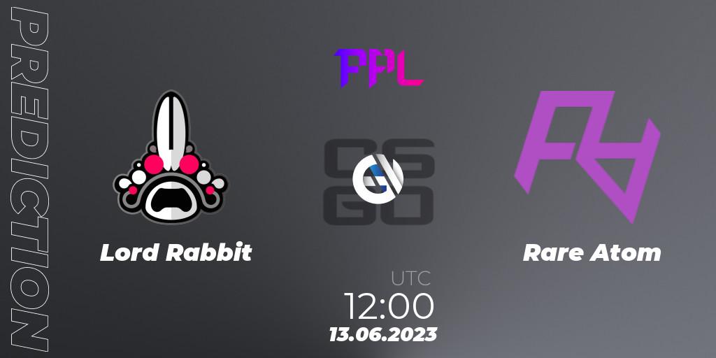 Lord Rabbit vs Rare Atom: Match Prediction. 13.06.23, CS2 (CS:GO), Perfect World Arena Premier League Season 4