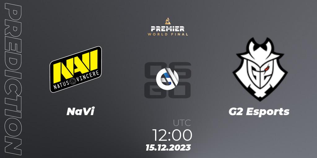 NaVi vs G2 Esports: Match Prediction. 15.12.23, CS2 (CS:GO), BLAST Premier World Final 2023