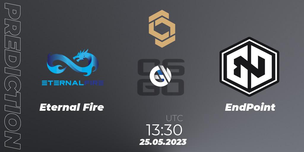 Eternal Fire vs EndPoint: Match Prediction. 25.05.2023 at 14:00, Counter-Strike (CS2), CCT South Europe Series #4
