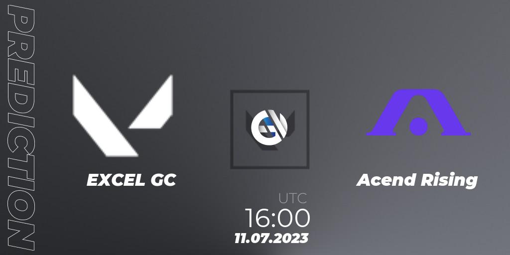EXCEL GC vs Acend Rising: Match Prediction. 11.07.2023 at 16:10, VALORANT, VCT 2023: Game Changers EMEA Series 2 - Group Stage