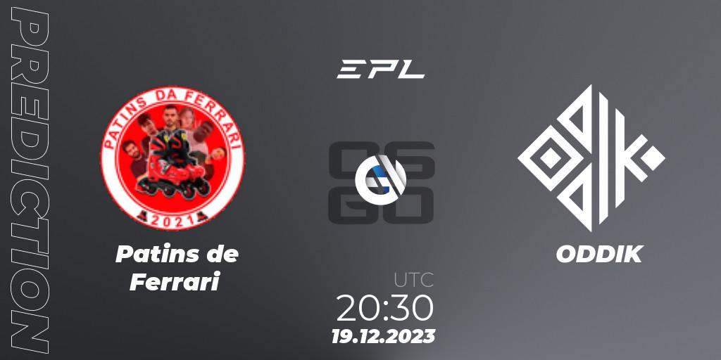 Patins de Ferrari vs ODDIK: Match Prediction. 19.12.2023 at 20:30, Counter-Strike (CS2), EPL World Series: Americas Season 5