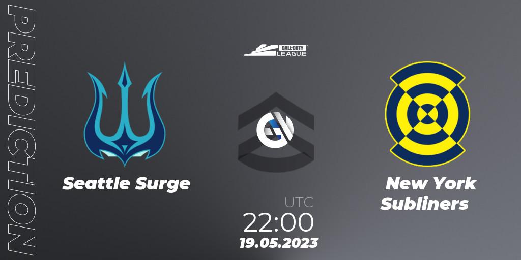 Seattle Surge vs New York Subliners: Match Prediction. 19.05.23, Call of Duty, Call of Duty League 2023: Stage 5 Major Qualifiers