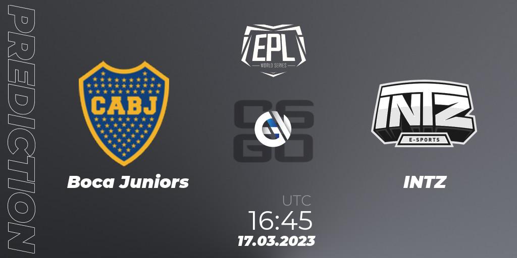 Boca Juniors vs INTZ: Match Prediction. 17.03.23, CS2 (CS:GO), EPL World Series: Americas Season 3