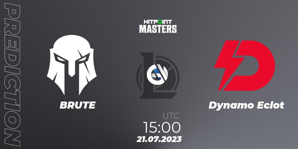 BRUTE vs Dynamo Eclot: Match Prediction. 21.07.23, LoL, Hitpoint Masters Summer 2023 - Group Stage