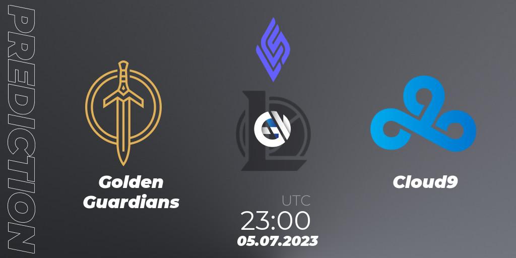 Golden Guardians vs Cloud9: Match Prediction. 06.07.23, LoL, LCS Summer 2023 - Group Stage
