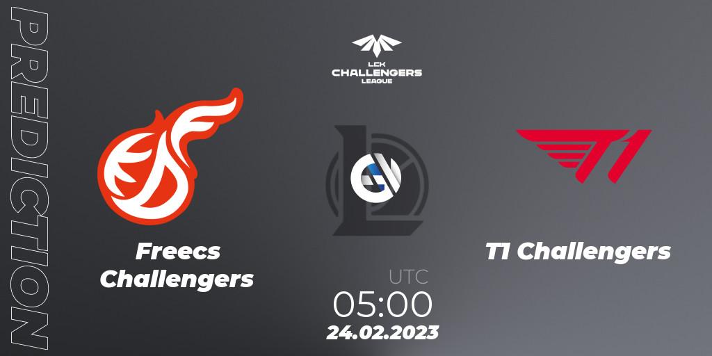 Freecs Challengers vs T1 Challengers: Match Prediction. 24.02.23, LoL, LCK Challengers League 2023 Spring