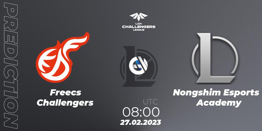 Freecs Challengers vs Nongshim Esports Academy: Match Prediction. 27.02.23, LoL, LCK Challengers League 2023 Spring