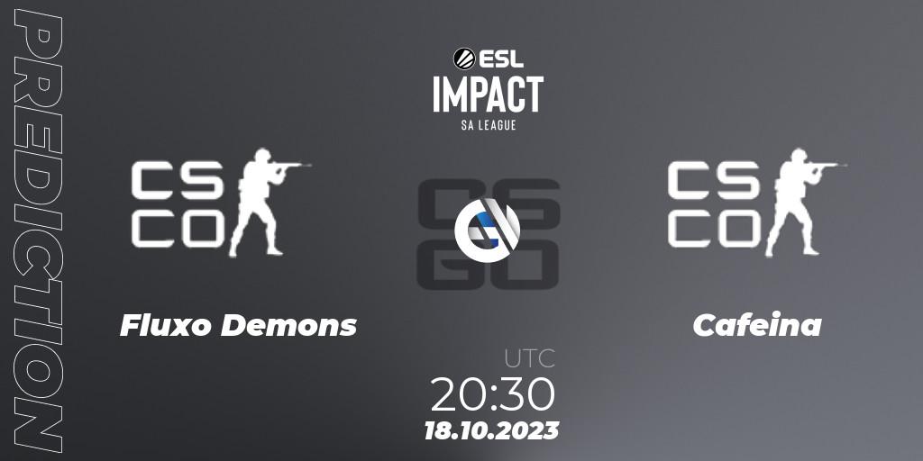 Fluxo Demons vs Cafeina: Match Prediction. 18.10.2023 at 20:30, Counter-Strike (CS2), ESL Impact League Season 4: South American Division