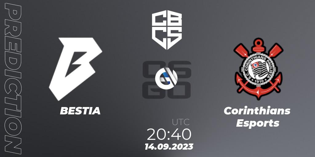BESTIA vs Corinthians Esports: Match Prediction. 14.09.2023 at 23:30, Counter-Strike (CS2), CBCS 2023 Season 2