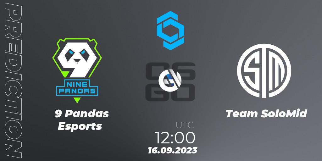 9 Pandas Esports vs Team SoloMid: Match Prediction. 16.09.2023 at 12:10, Counter-Strike (CS2), CCT East Europe Series #2