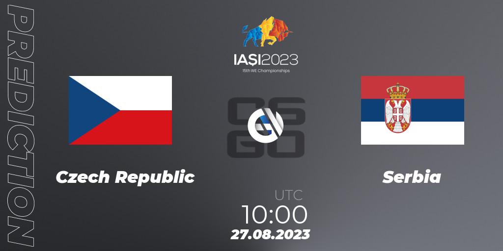 Czech Republic vs Serbia: Match Prediction. 27.08.23, CS2 (CS:GO), IESF World Esports Championship 2023