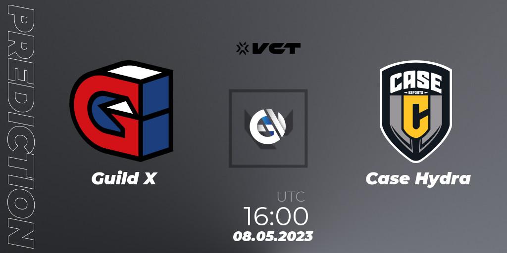 Guild X vs Case Hydra: Match Prediction. 08.05.2023 at 16:00, VALORANT, VCT Game Changers EMEA 2023 Group B