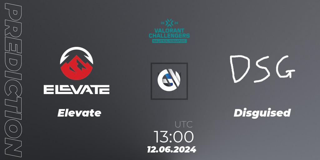 Elevate vs Disguised: Match Prediction. 12.06.2024 at 13:00, VALORANT, VALORANT Challengers 2024 Malaysia and Singapore: Split 2