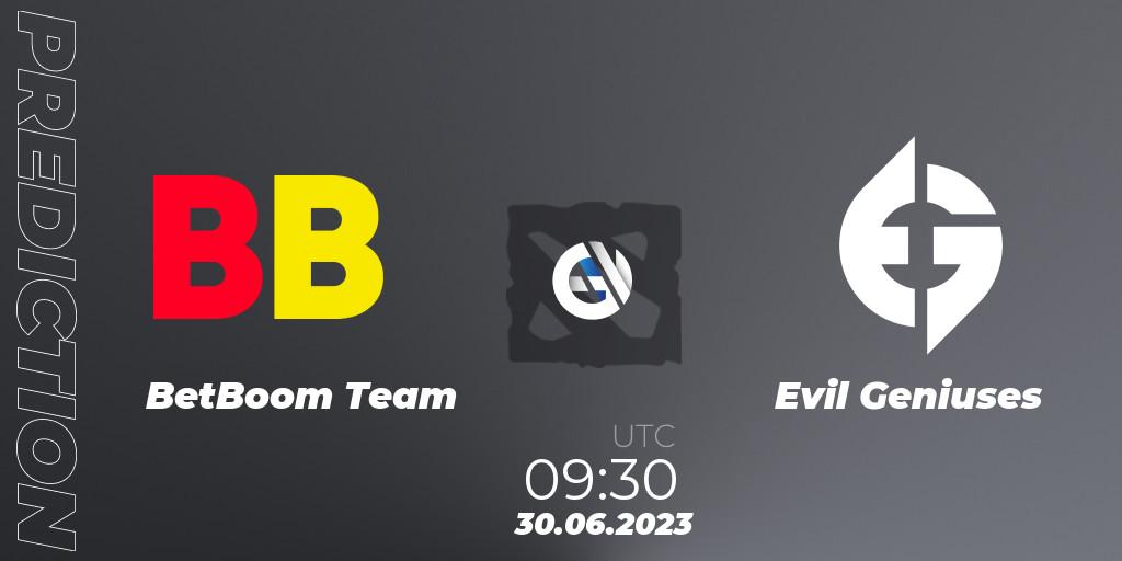 BetBoom Team vs Evil Geniuses: Match Prediction. 30.06.23, Dota 2, Bali Major 2023 - Group Stage
