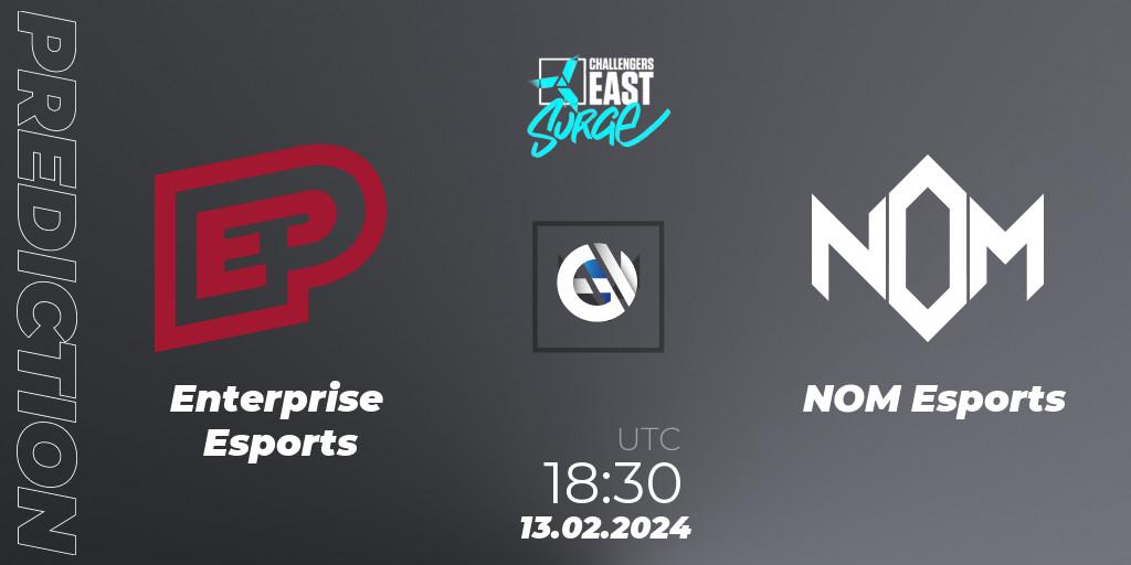 Enterprise Esports vs NOM Esports: Match Prediction. 13.02.24, VALORANT, VALORANT Challengers 2024 East: Surge Split 1