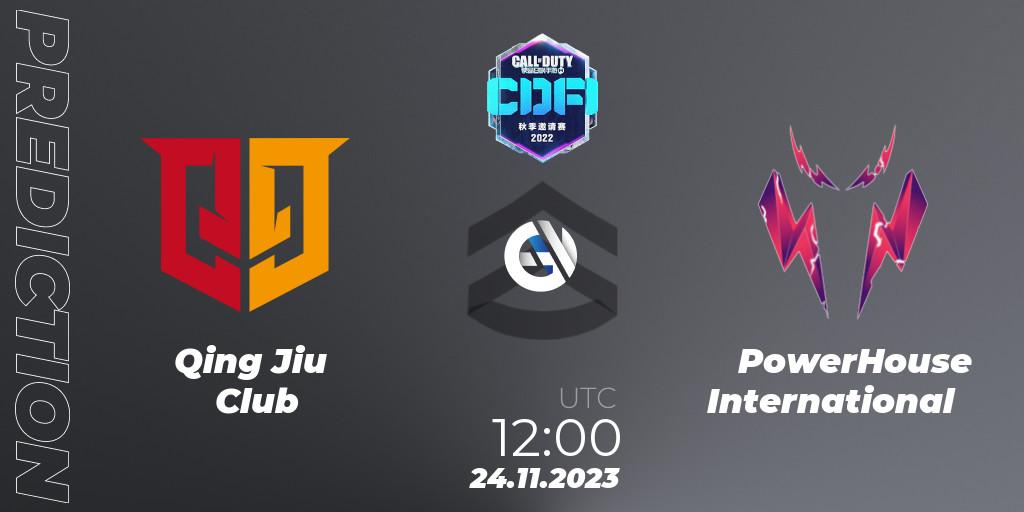 Qing Jiu Club vs PowerHouse International: Match Prediction. 24.11.2023 at 12:40, Call of Duty, CODM Fall Invitational 2023