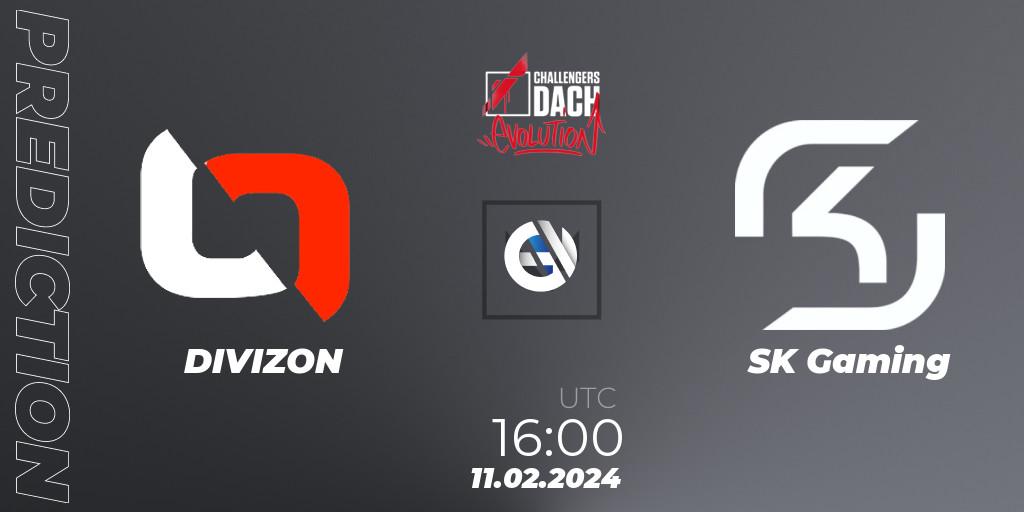 DIVIZON vs SK Gaming: Match Prediction. 11.02.2024 at 15:00, VALORANT, VALORANT Challengers 2024 DACH: Evolution Split 1