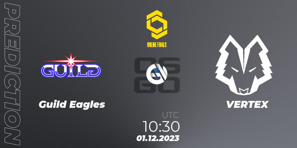 Guild Eagles vs VERTEX: Match Prediction. 01.12.23, CS2 (CS:GO), CCT Online Finals #5