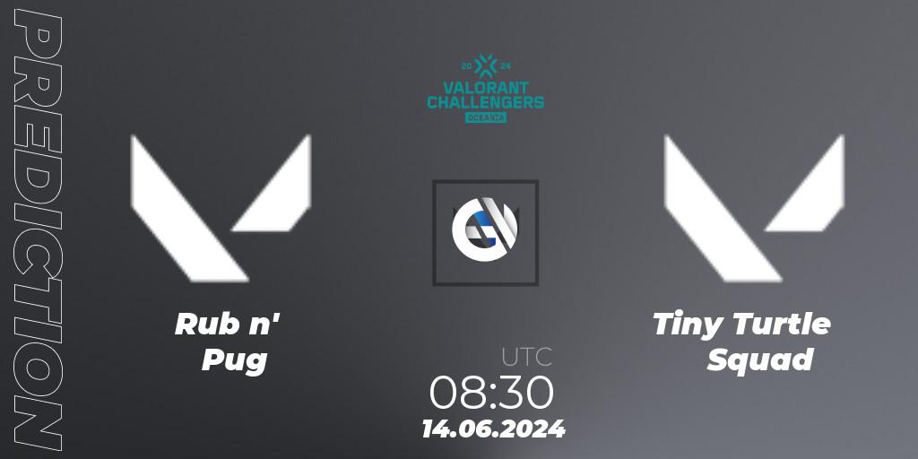 Rub n' Pug vs Tiny Turtle Squad: Match Prediction. 14.06.2024 at 08:30, VALORANT, VALORANT Challengers 2024 Oceania: Split 2