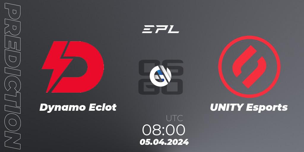 Dynamo Eclot vs UNITY Esports: Match Prediction. 05.04.24, CS2 (CS:GO), European Pro League Season 16: Division 2
