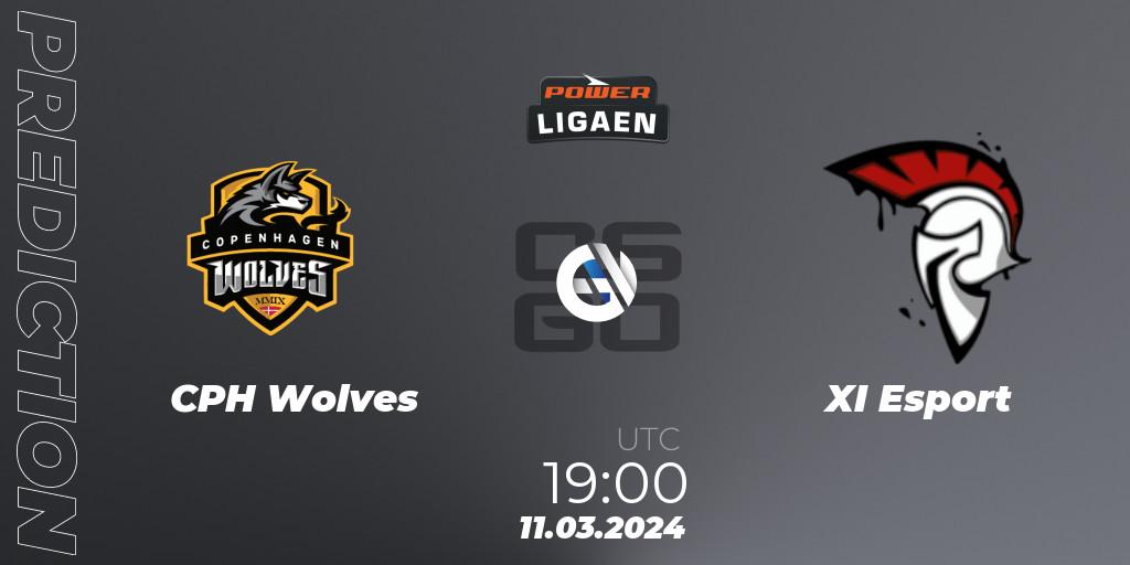 CPH Wolves vs XI Esport: Match Prediction. 11.03.2024 at 19:00, Counter-Strike (CS2), Dust2.dk Ligaen Season 25