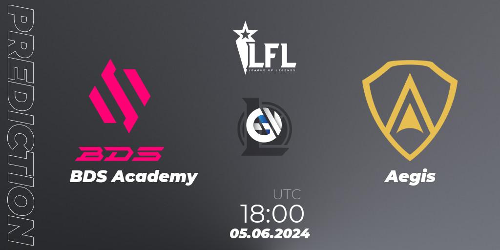 BDS Academy vs Aegis: Match Prediction. 05.06.2024 at 18:00, LoL, LFL Summer 2024