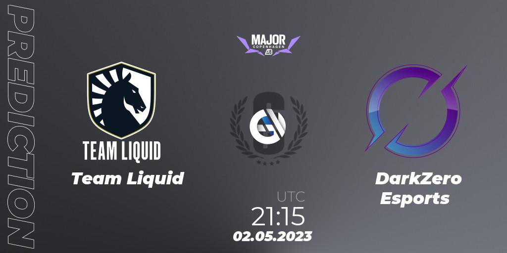 Team Liquid vs DarkZero Esports: Match Prediction. 02.05.2023 at 19:50, Rainbow Six, BLAST R6 Major Copenhagen 2023
