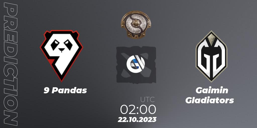 9 Pandas vs Gaimin Gladiators: Match Prediction. 22.10.23, Dota 2, The International 2023