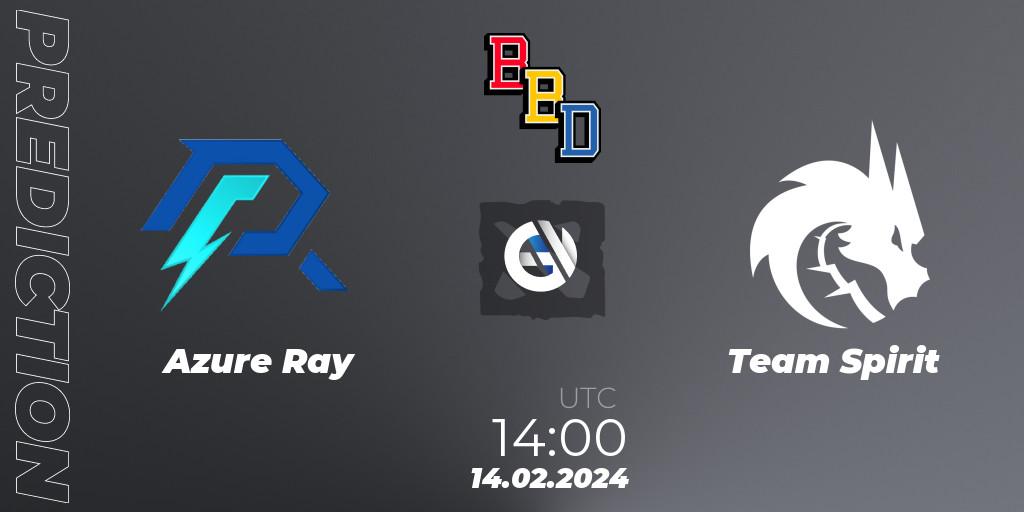 Azure Ray vs Team Spirit: Match Prediction. 14.02.2024 at 14:25, Dota 2, BetBoom Dacha Dubai 2024