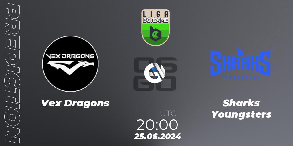 Vex Dragons vs Sharks Youngsters: Match Prediction. 25.06.2024 at 20:00, Counter-Strike (CS2), Dust2 Brasil Liga Season 3: Division 2