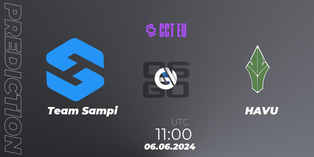 Team Sampi vs HAVU: Match Prediction. 06.06.2024 at 11:00, Counter-Strike (CS2), CCT Season 2 Europe Series 5