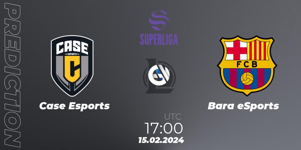 Case Esports vs Barça eSports: Match Prediction. 15.02.24, LoL, Superliga Spring 2024 - Group Stage