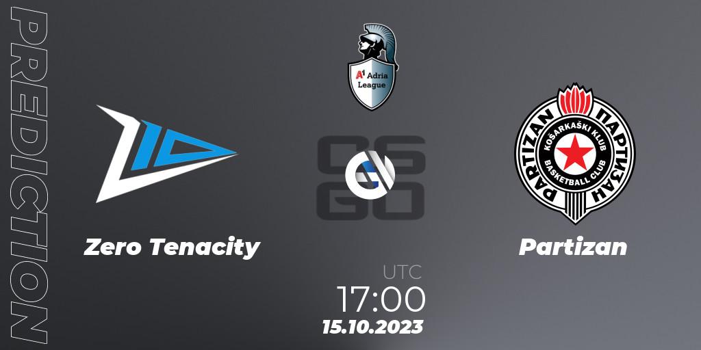 Zero Tenacity vs Partizan: Match Prediction. 15.10.23, CS2 (CS:GO), A1 Adria League Season 12